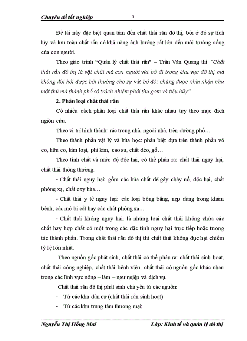 image for page Đánh giá công tác quản lý chất thải rắn quận Hà Đông TP Hà Nội