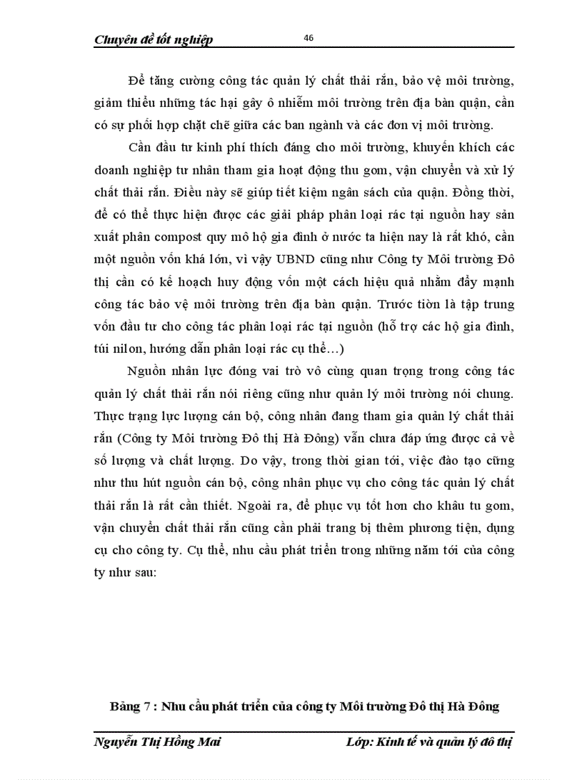 image for page Đánh giá công tác quản lý chất thải rắn quận Hà Đông TP Hà Nội