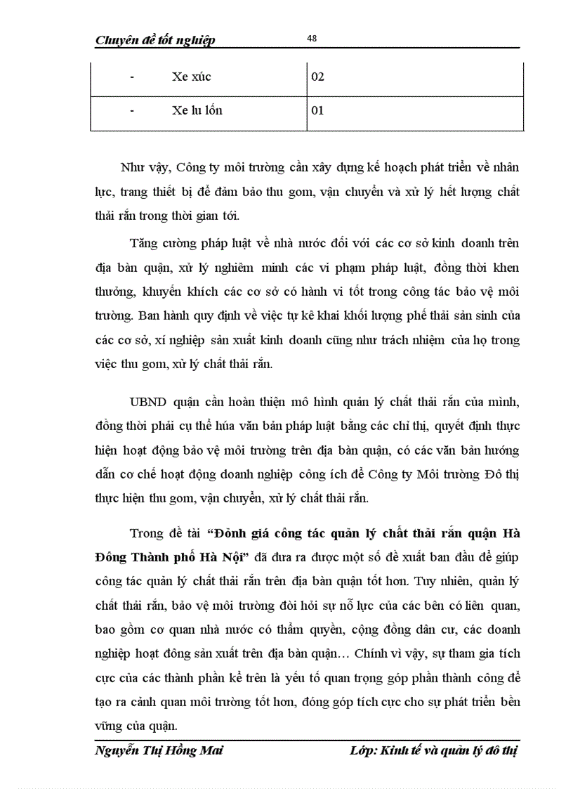 image for page Đánh giá công tác quản lý chất thải rắn quận Hà Đông TP Hà Nội