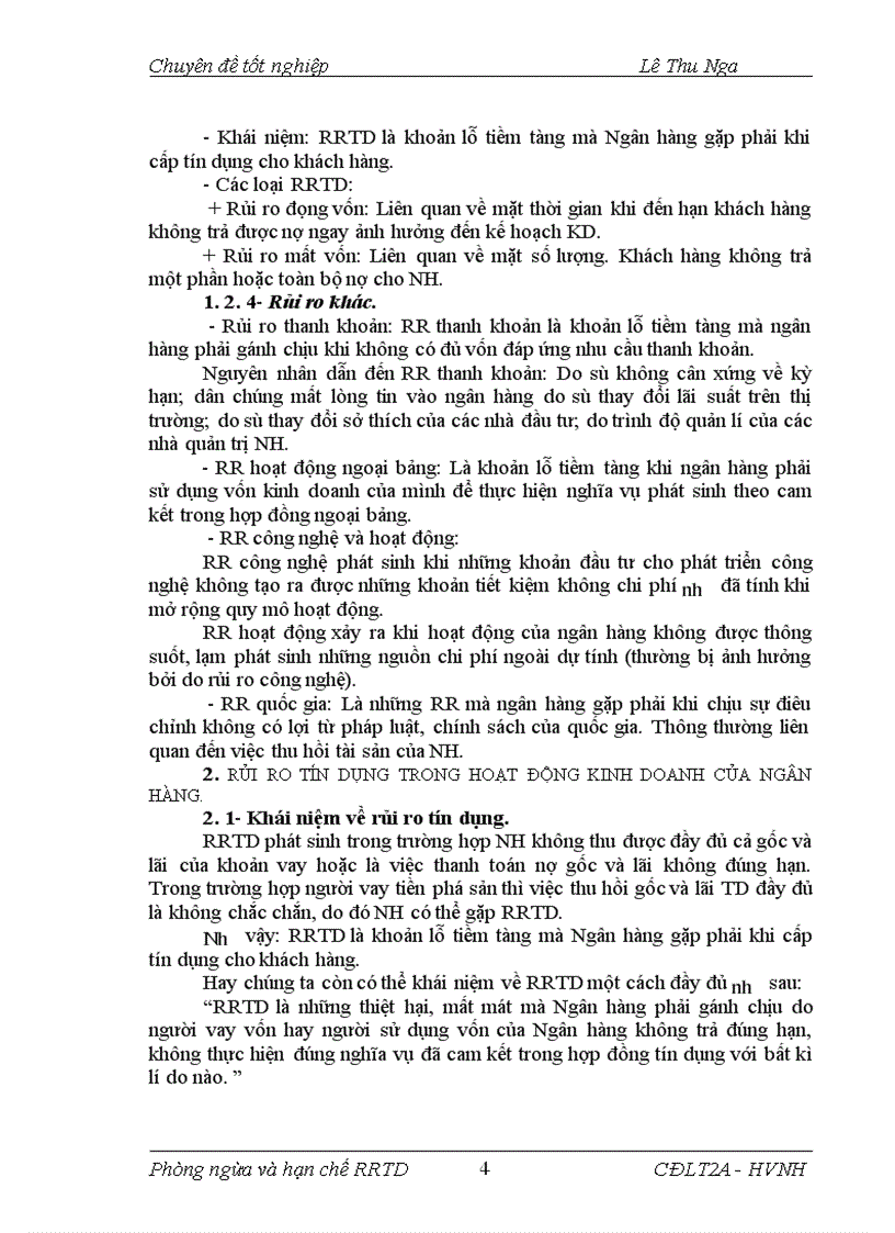 image for page Giải pháp phòng ngừa và hạn chế rủi ro tín dụng tại NHNo PTNT Huyện Ngọc Lặc Tỉnh Thanh Hoá