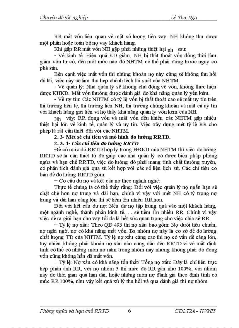 image for page Giải pháp phòng ngừa và hạn chế rủi ro tín dụng tại NHNo PTNT Huyện Ngọc Lặc Tỉnh Thanh Hoá