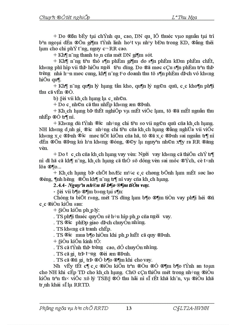 image for page Giải pháp phòng ngừa và hạn chế rủi ro tín dụng tại NHNo PTNT Huyện Ngọc Lặc Tỉnh Thanh Hoá