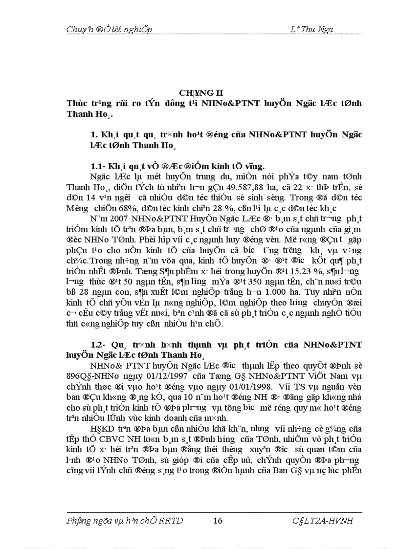 image for page Giải pháp phòng ngừa và hạn chế rủi ro tín dụng tại NHNo PTNT Huyện Ngọc Lặc Tỉnh Thanh Hoá