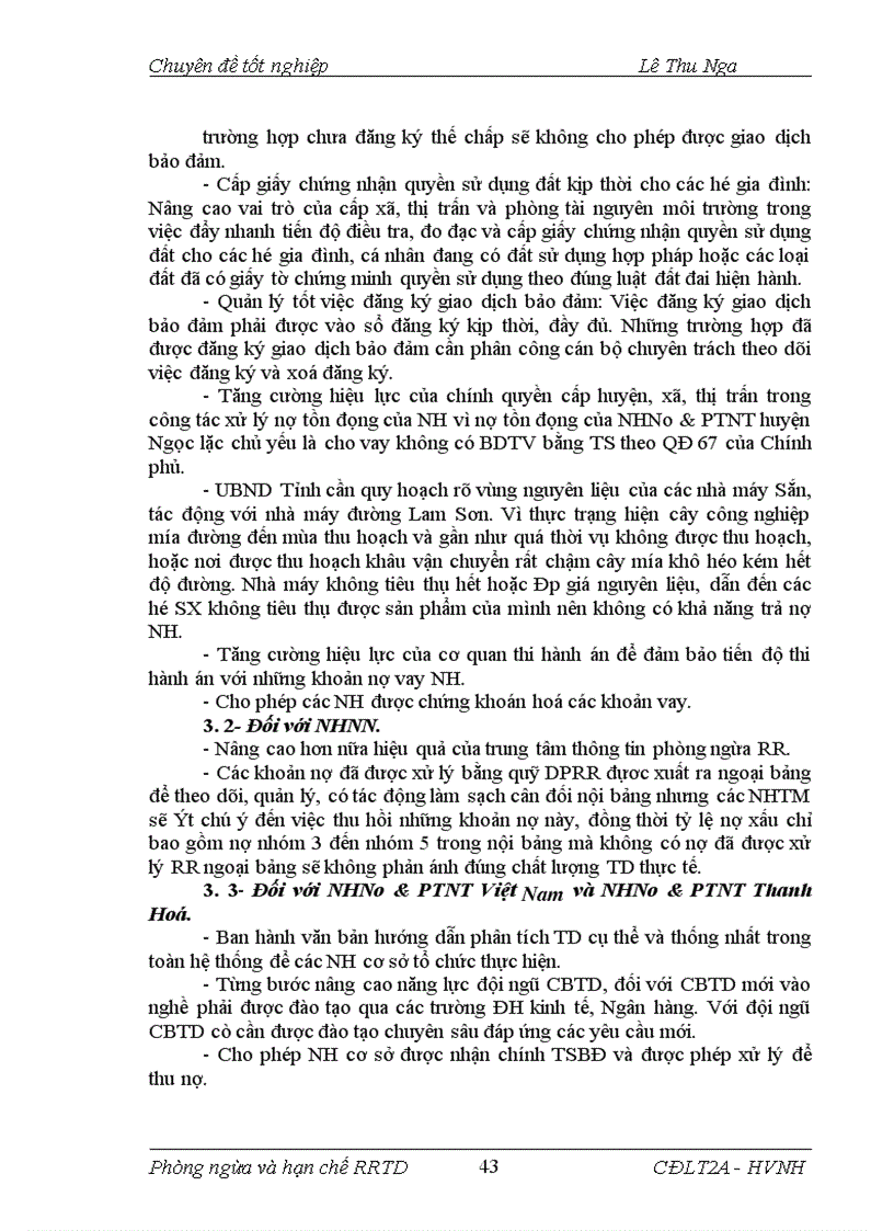 image for page Giải pháp phòng ngừa và hạn chế rủi ro tín dụng tại NHNo PTNT Huyện Ngọc Lặc Tỉnh Thanh Hoá