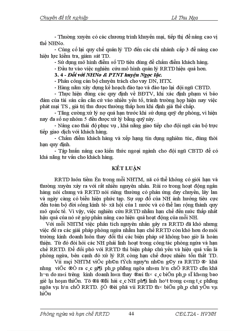 image for page Giải pháp phòng ngừa và hạn chế rủi ro tín dụng tại NHNo PTNT Huyện Ngọc Lặc Tỉnh Thanh Hoá