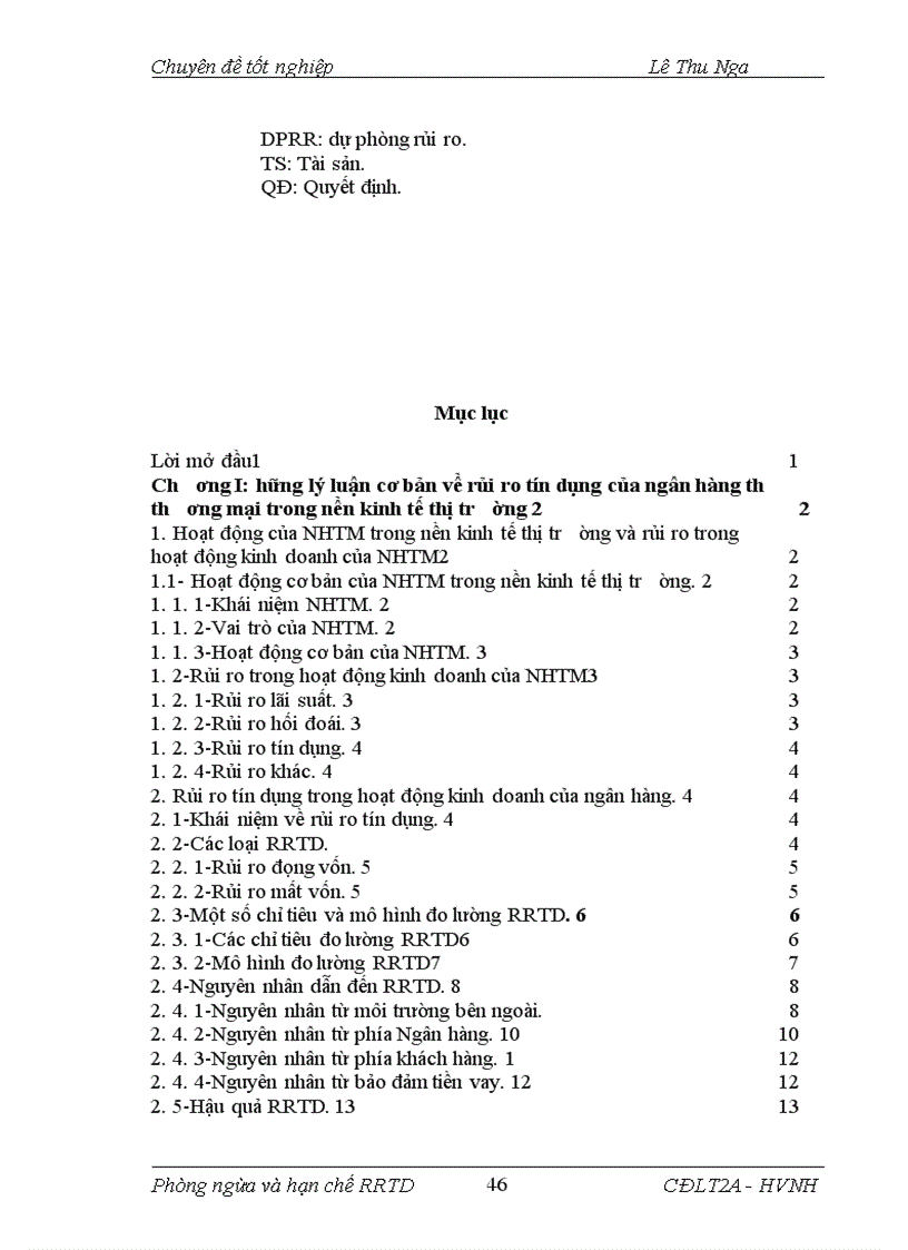image for page Giải pháp phòng ngừa và hạn chế rủi ro tín dụng tại NHNo PTNT Huyện Ngọc Lặc Tỉnh Thanh Hoá
