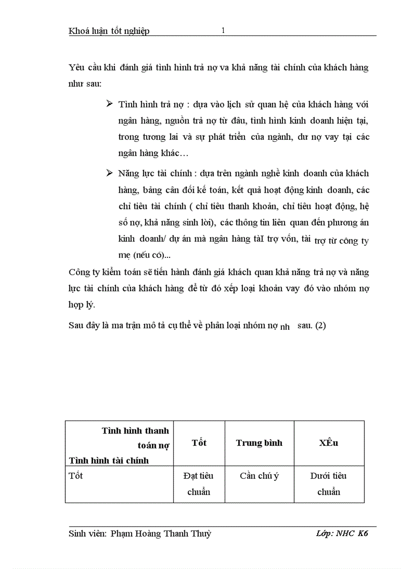 image for page Hoàn thiện phương pháp phân loại nợ và trích lập dự phòng rủi ro tín dụng tại các NHTM Việt Nam theo chuẩn mực kiểm toán quốc tế 1