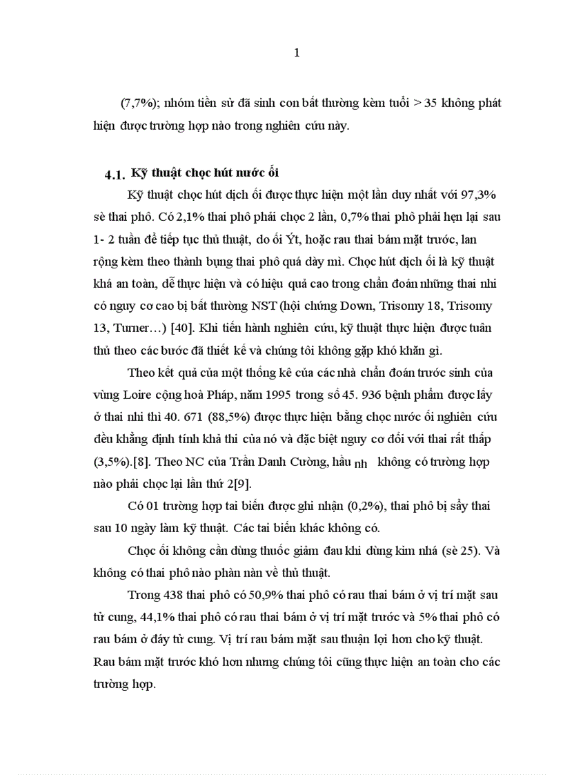 image for page Xác định tỉ lệ bất thường về nhiễm sắc thể qua chọc hút nước ối để nuôi cấy tế bào ối phân tích nhiễm sắc thể từ năm 2008 2009 tại Bệnh viện Phụ sản Trung ương và Bệnh viện Phụ sản Hà nội