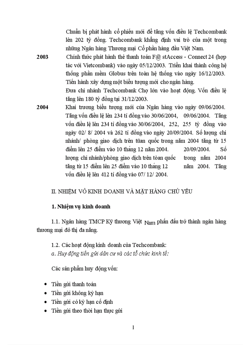 image for page Phương hướng và mục tiêu hoạt động của Techcombank trong thời gian tới