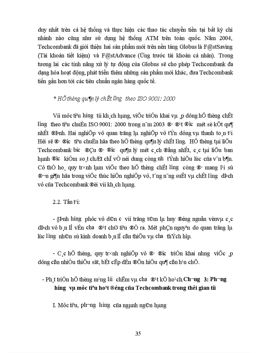 image for page Phương hướng và mục tiêu hoạt động của Techcombank trong thời gian tới