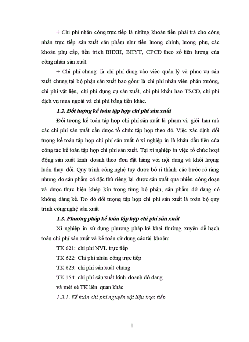 image for page Tổ chức kế toán chi phí sản xuất và tính giá thành sản phẩm ở xí nghiệp in xây dựng 1