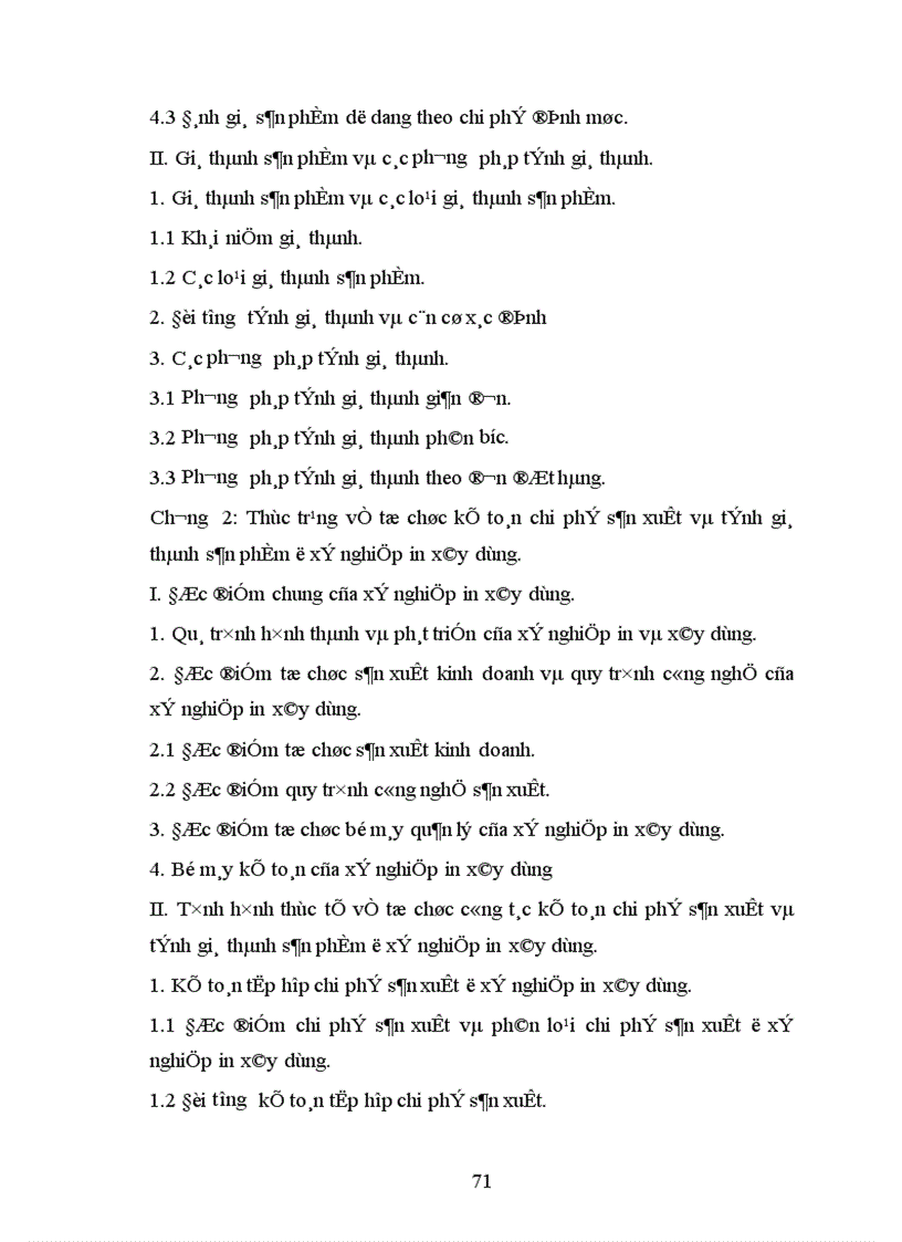 image for page Tổ chức kế toán chi phí sản xuất và tính giá thành sản phẩm ở xí nghiệp in xây dựng 1