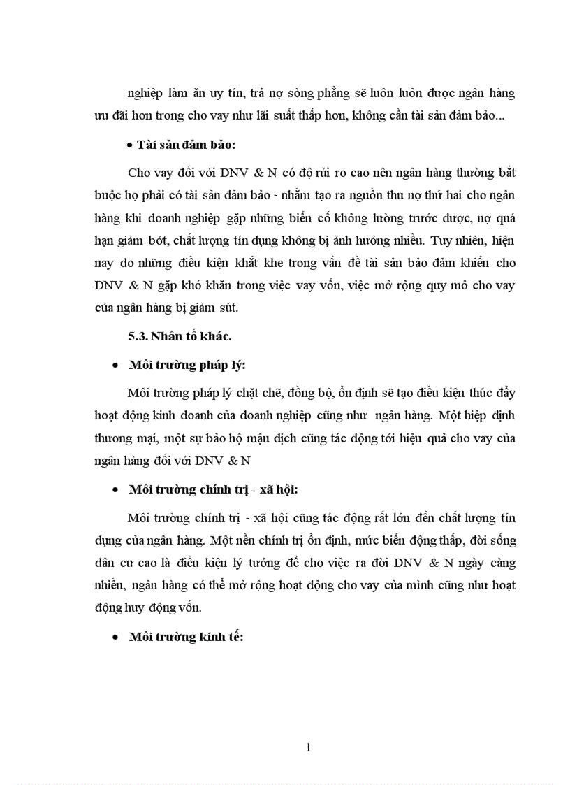 image for page Nâng cao chất lượng tín dụng đối với DNV N tại Sở Giao Dịch I Ngân hàng đầu tư phát triển VN