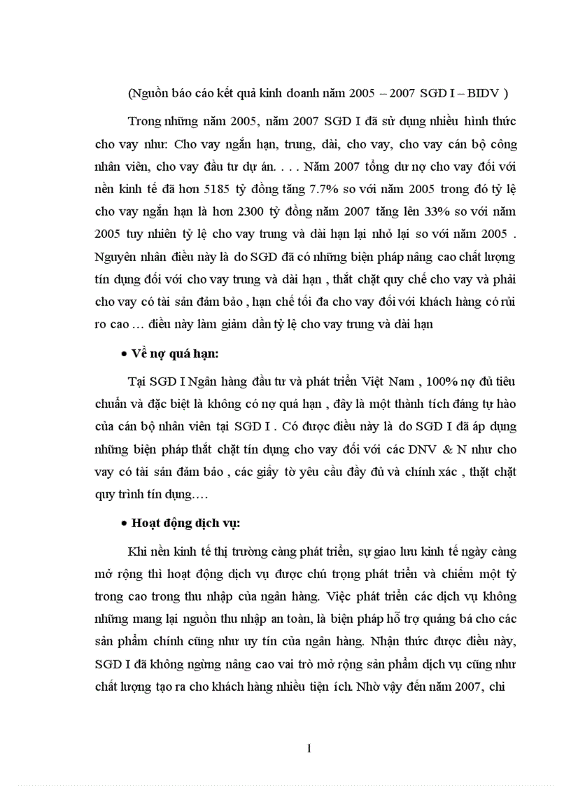 image for page Nâng cao chất lượng tín dụng đối với DNV N tại Sở Giao Dịch I Ngân hàng đầu tư phát triển VN