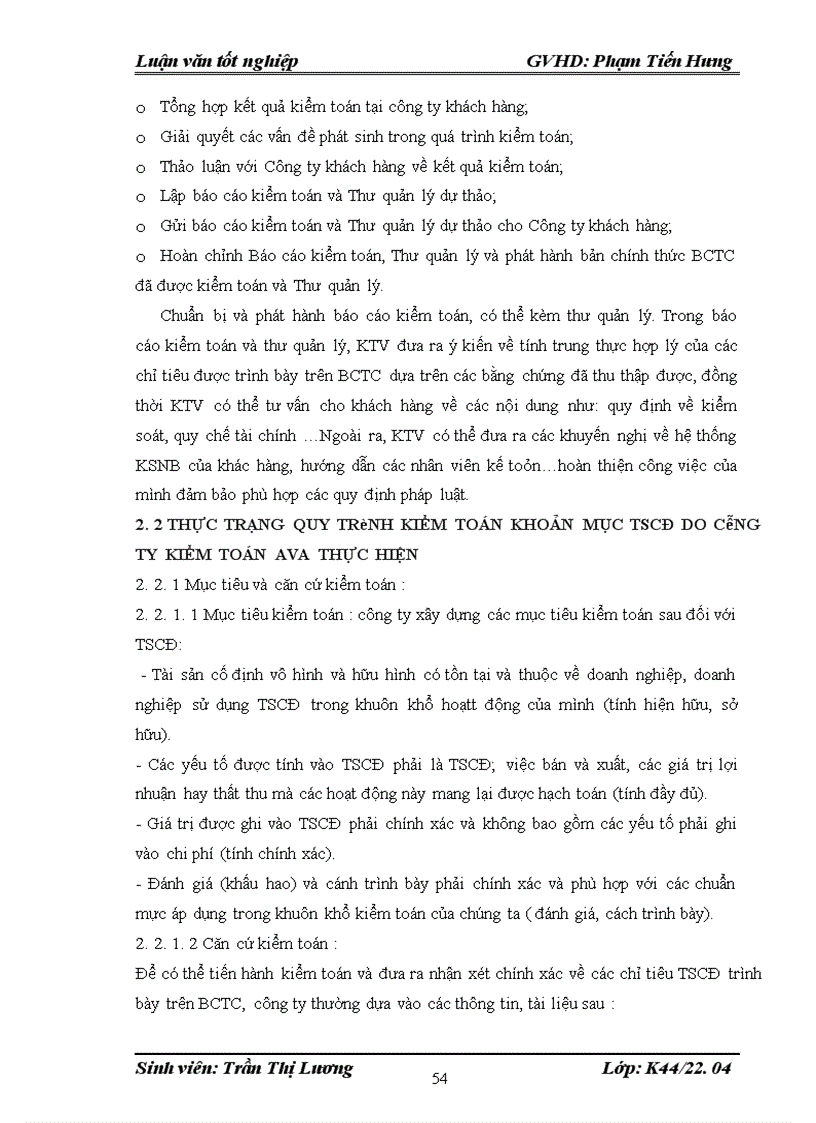image for page Hoàn thiện quy trình kiểm toán tài sản cố định trong hoạt động kiểm toán của công ty TNHH tư vấn kế toán và kiểm toán Việt Nam AVA 1