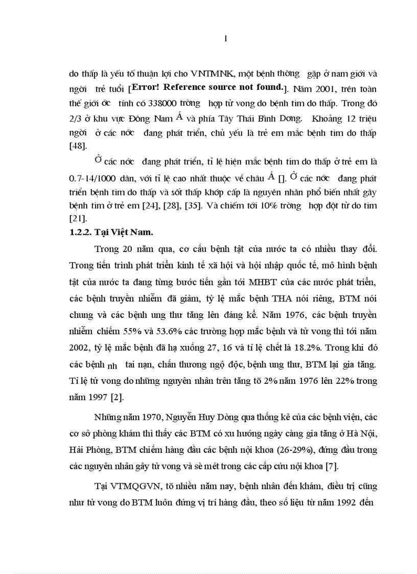 image for page Tìm hiểu đặc điểm MHBT tại Viện Tim mạch Quốc gia Việt Nam trong thời gian 5 năm 2003 2007