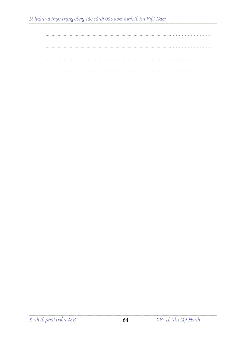 image for page Lí luận và thực trạng ng tác cảnh báo sớm kinh tế tại Việt Nam
