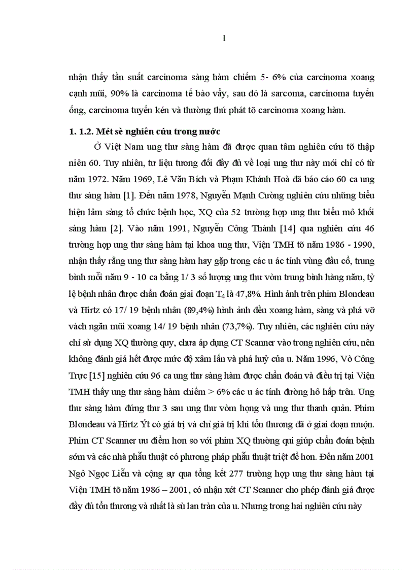 image for page Nghiên cứu đặc điểm lâm sàng chẩn đoán hình ảnh và mô bệnh học của ung thư sàng hàm