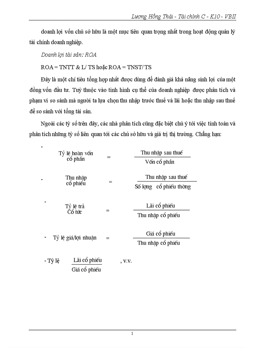 image for page Phân tích tình hình tài chính Công ty cổ phần Sao Việt 1