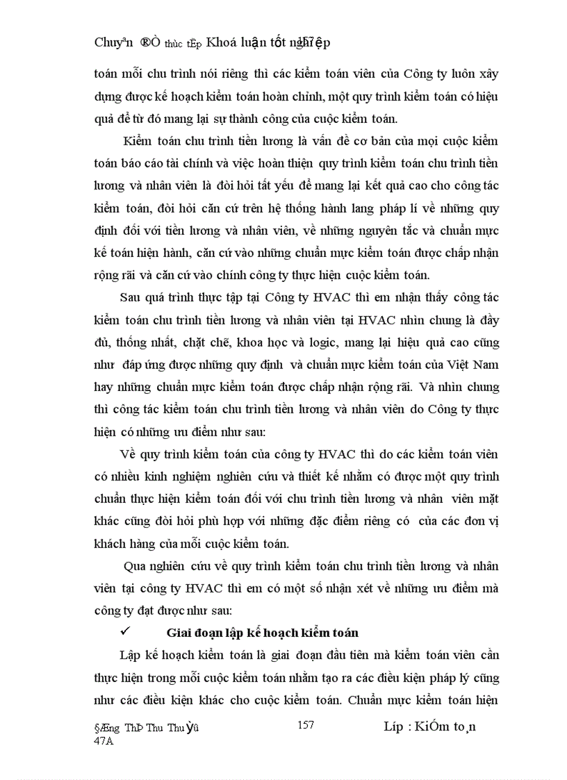image for page Hoàn thiện kiểm toán chu trình tiền lương và nhân viên trong kiểm toán Báo cáo tài chính do Công ty Kiểm toán HVAC thực hiện
