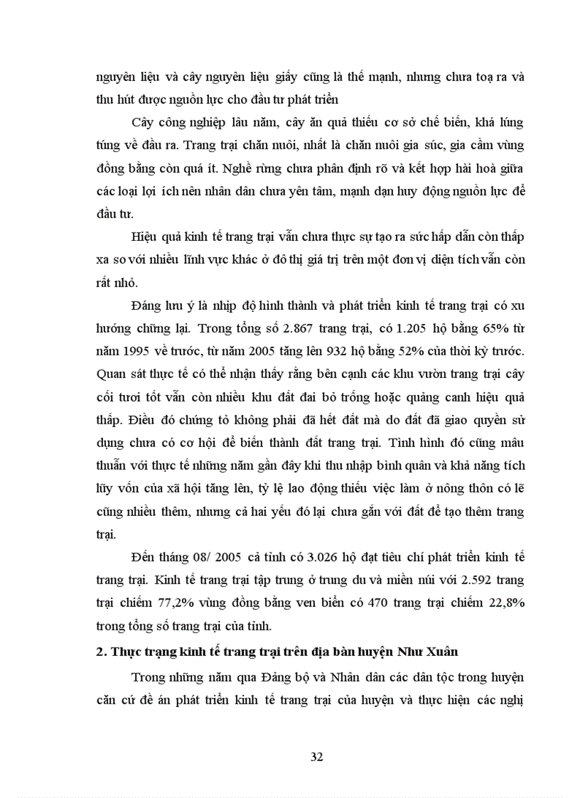 image for page Phương hướng và giải pháp phát triển kinh tế trang trại trên địa bàn huyện Như Xuân Thanh Hoá giai đoạn 2006 2010