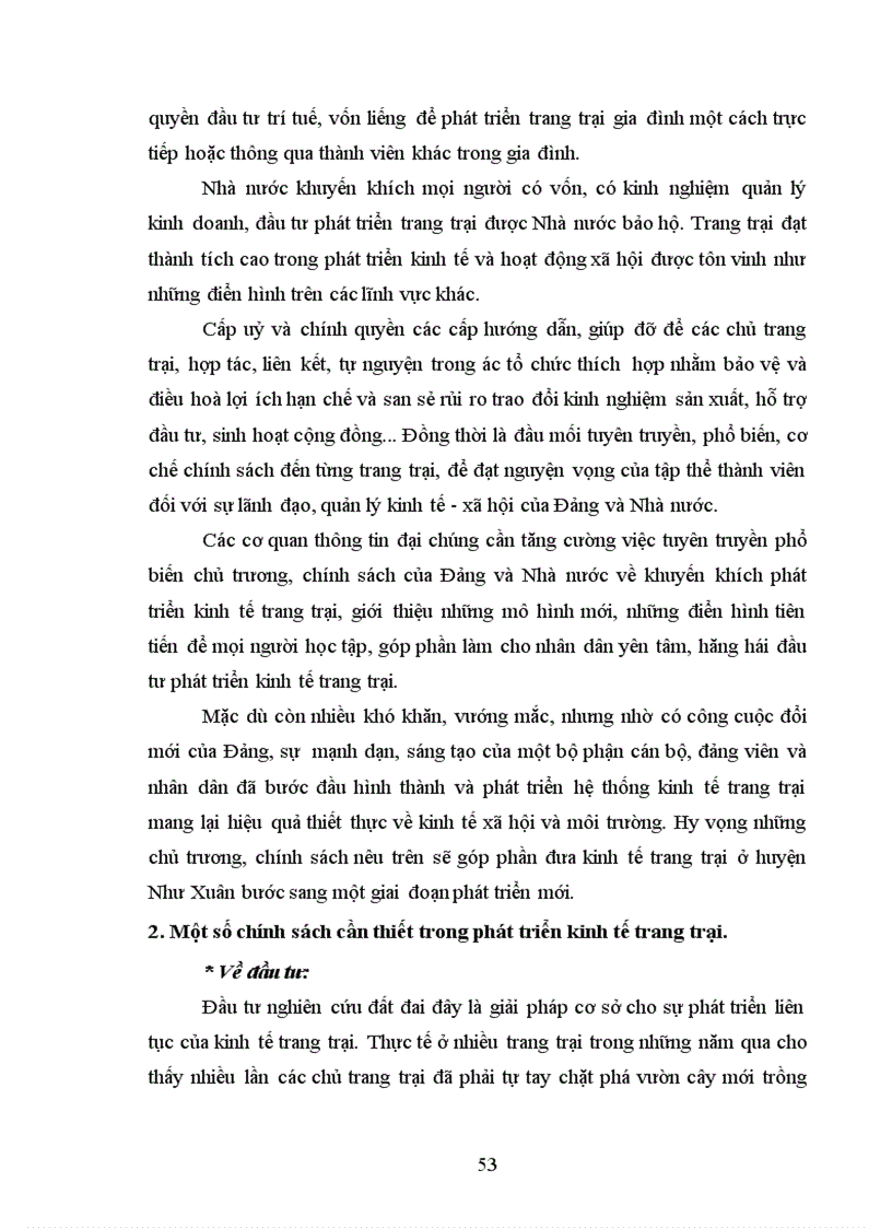 image for page Phương hướng và giải pháp phát triển kinh tế trang trại trên địa bàn huyện Như Xuân Thanh Hoá giai đoạn 2006 2010