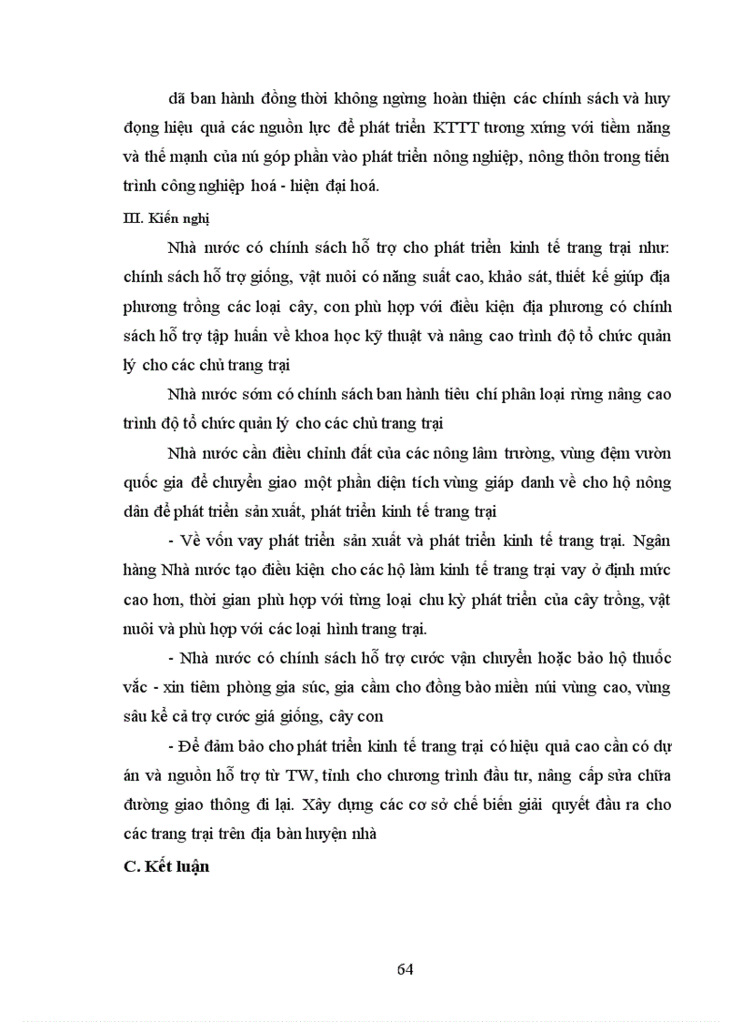 image for page Phương hướng và giải pháp phát triển kinh tế trang trại trên địa bàn huyện Như Xuân Thanh Hoá giai đoạn 2006 2010