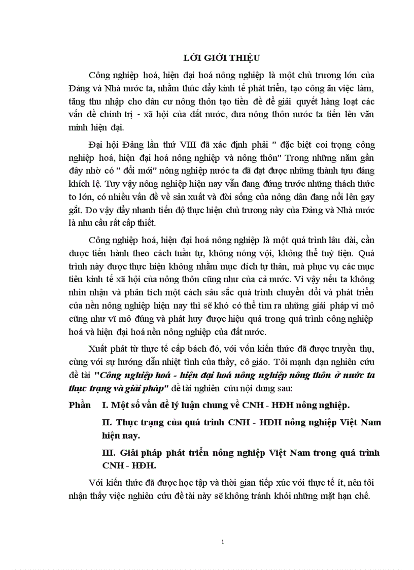image for page Công nghiệp hoá hiện đại hoá nông nghiệp nông thôn ở nước ta thực trạng và giải pháp 1
