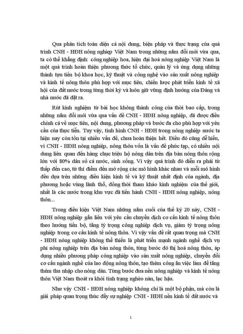 image for page Công nghiệp hoá hiện đại hoá nông nghiệp nông thôn ở nước ta thực trạng và giải pháp 1
