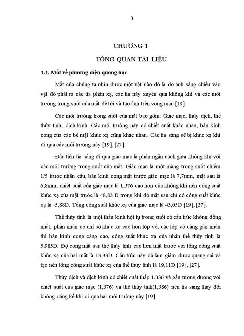 image for page Nghiên cứu sự thay đổi thị lực và khúc xạ sau phẫu thuật Lasik và một số yếu tố liên quan