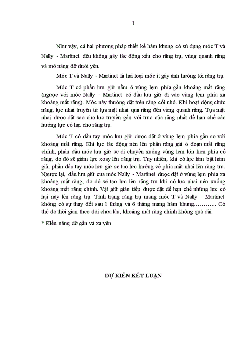 image for page Nhận xét hiệu quả của móc T và móc Nally Martinet trong phục hình hàm khung điều trị mất răng loại Kennedy I II