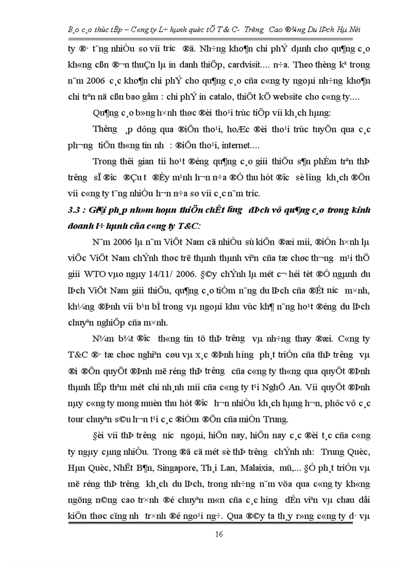 image for page Hoạt động marketing của Công ty Lữ hành quốc tế T C