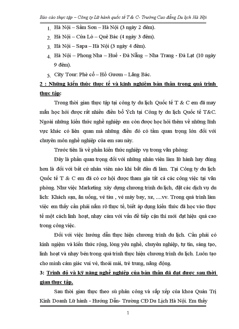 image for page Hoạt động marketing của Công ty Lữ hành quốc tế T C