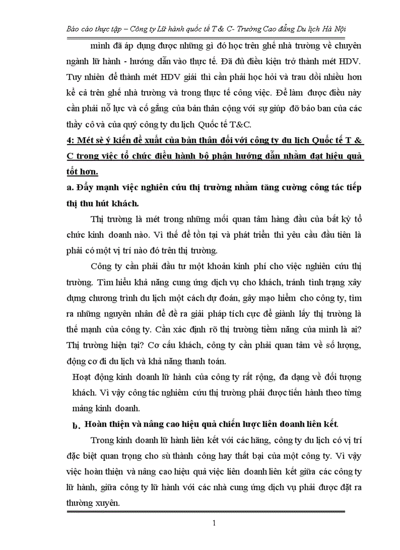 image for page Hoạt động marketing của Công ty Lữ hành quốc tế T C