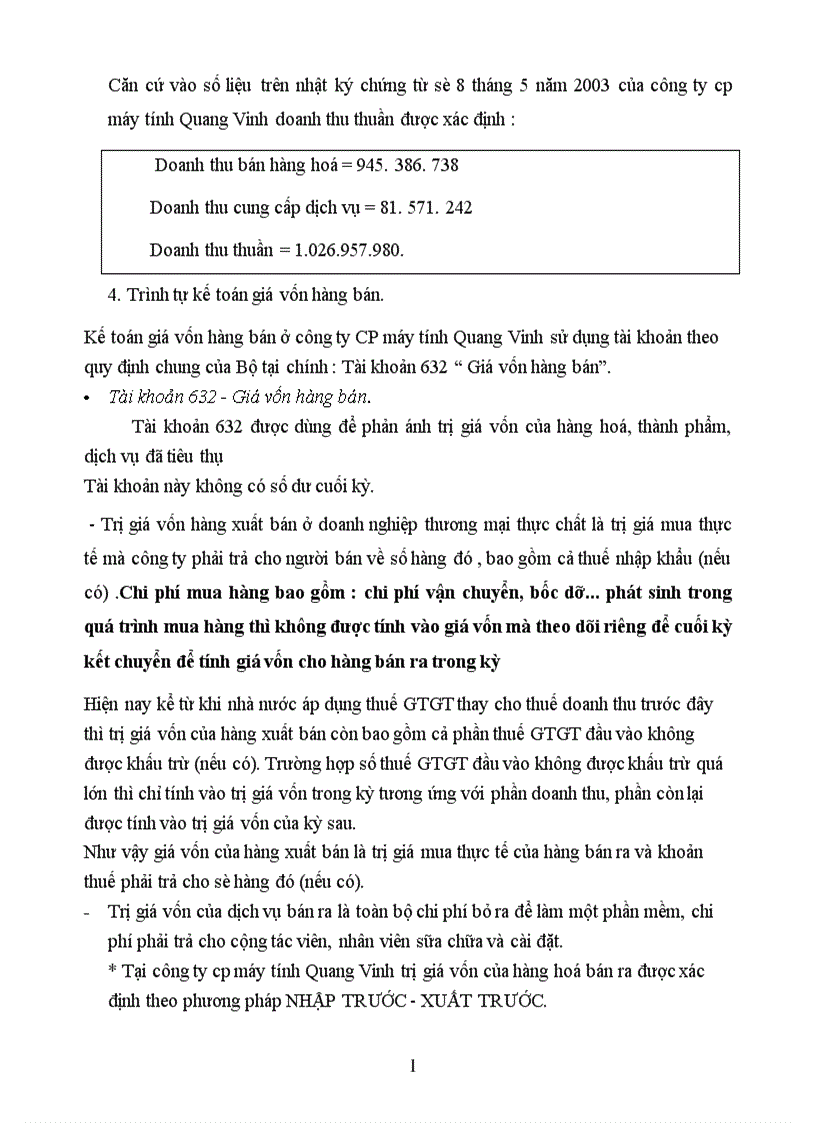 image for page Nội dung công tác hạch toán kế toán bán hàng của Công ty CP máy tính Quang Vinh