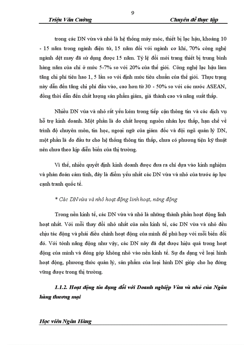 image for page Nâng cao chất lượng tín dụng Ngân hàng đối với Doanh nghiệp vừa và nhỏ tại Ngân hàng thương mại cổ phần Bắc Á chi nhanh Thanh Hóa