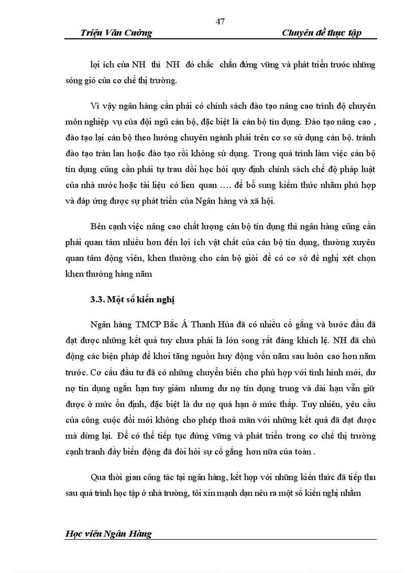 image for page Nâng cao chất lượng tín dụng Ngân hàng đối với Doanh nghiệp vừa và nhỏ tại Ngân hàng thương mại cổ phần Bắc Á chi nhanh Thanh Hóa