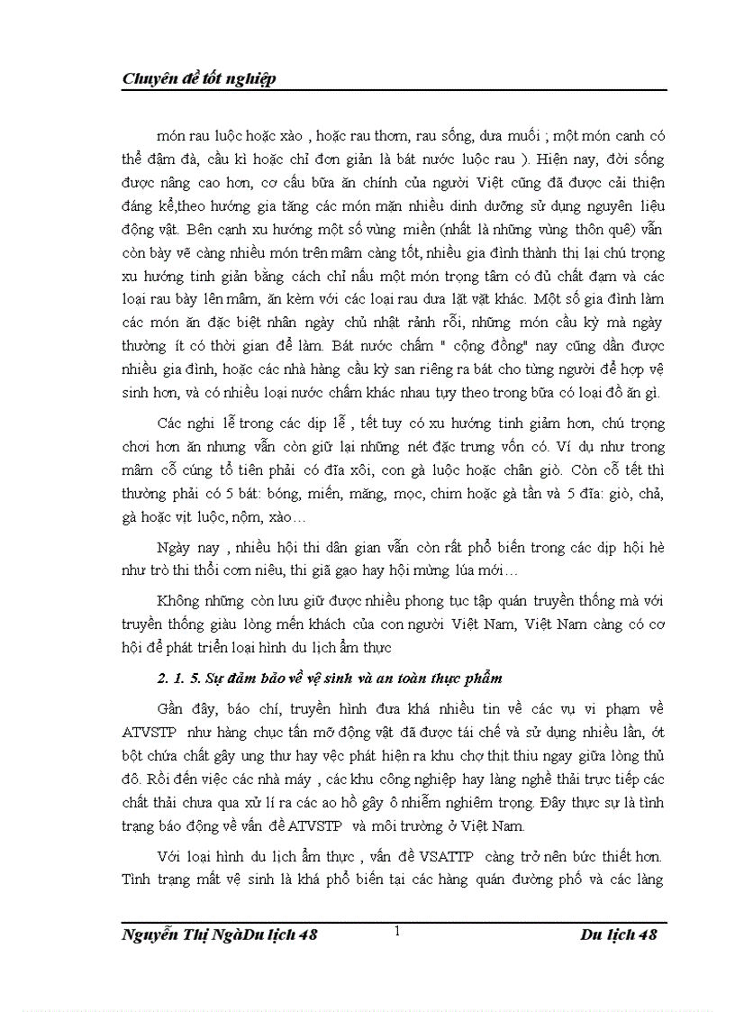 image for page Thực trạng phát triển loại hình du lịch ẩm thực tại Việt Nam hiện nay