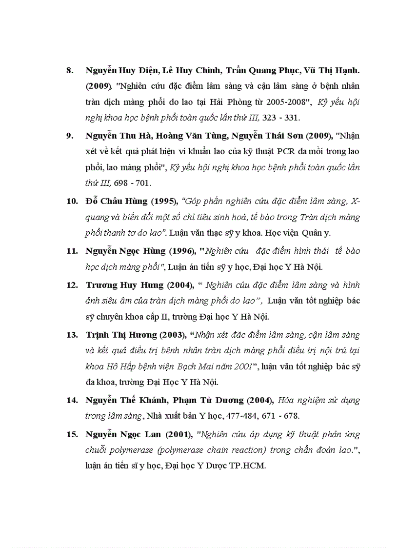 image for page Nghiên cứu giá trị của kỹ thuật sinh thiết màng phổi bằng kim Castelain trong tràn dịch màng phổi dịch ít tại khoa Hô Hấp Bệnh viện Bạch Mai