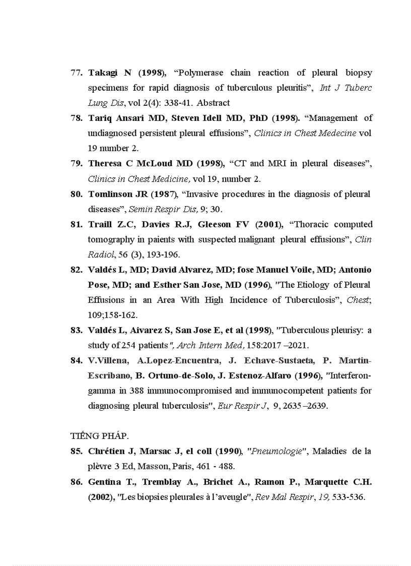 image for page Nghiên cứu giá trị của kỹ thuật sinh thiết màng phổi bằng kim Castelain trong tràn dịch màng phổi dịch ít tại khoa Hô Hấp Bệnh viện Bạch Mai