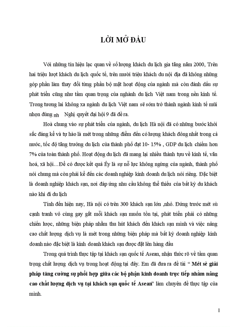 image for page Một số giải pháp tăng cường sự phối hợp giữa các bộ phận kinh doanh trực tiếp nhằm nâng cao chất lượng dịch vụ tại khách sạn quốc tế Asean
