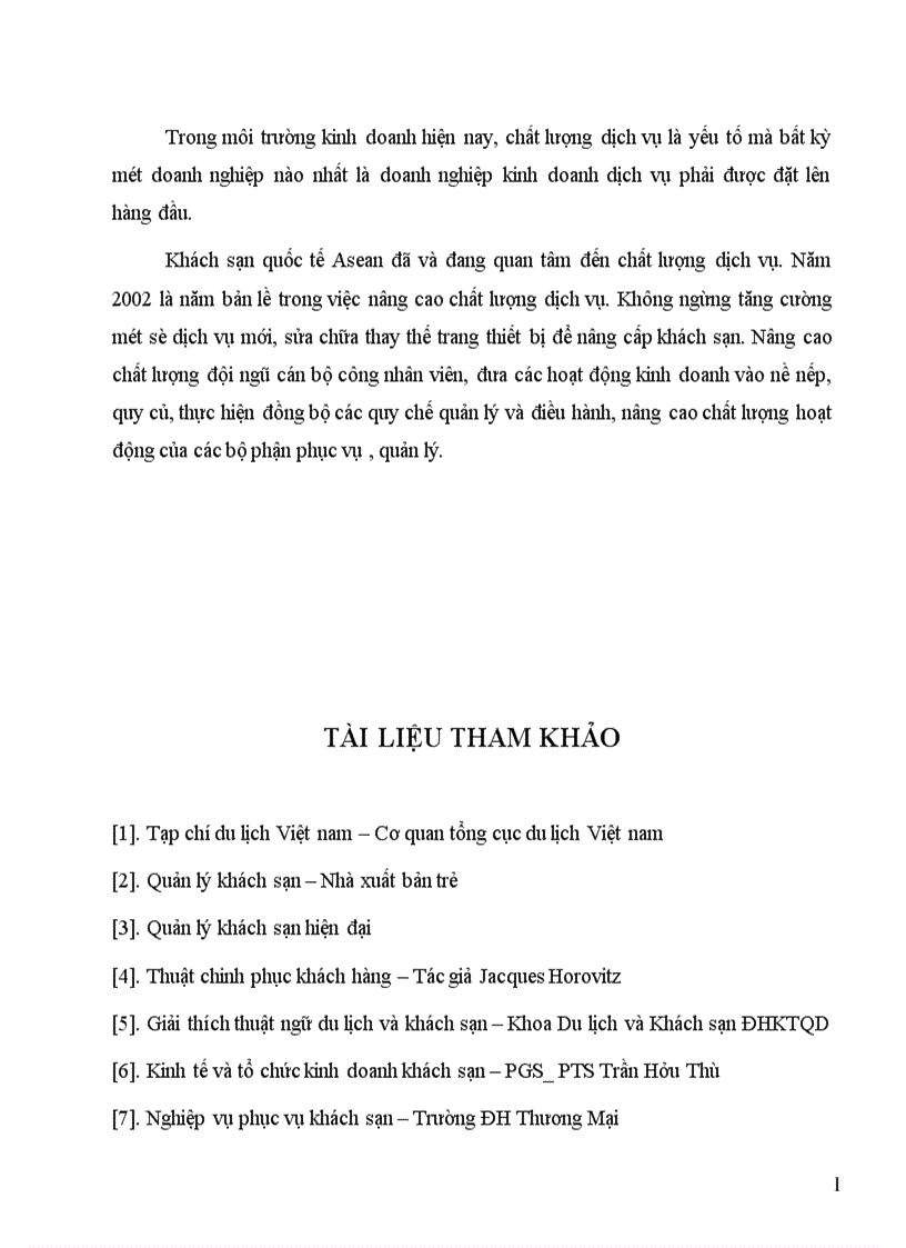 image for page Một số giải pháp tăng cường sự phối hợp giữa các bộ phận kinh doanh trực tiếp nhằm nâng cao chất lượng dịch vụ tại khách sạn quốc tế Asean