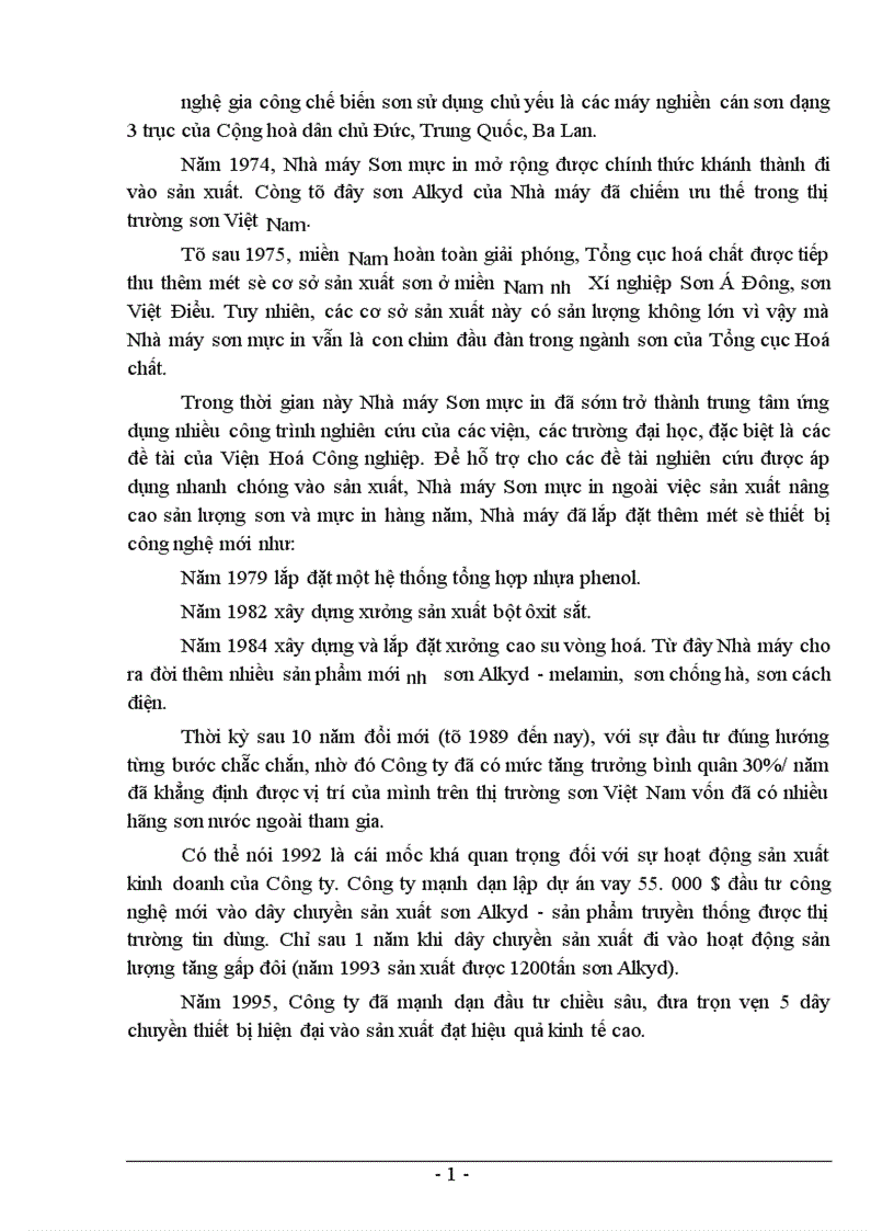 image for page Báo cáo tổng hợp tình hình tổ chức bộ máy kế toán và công tác kế toán của Công ty Sơn tổng hợp Hà Nội 1