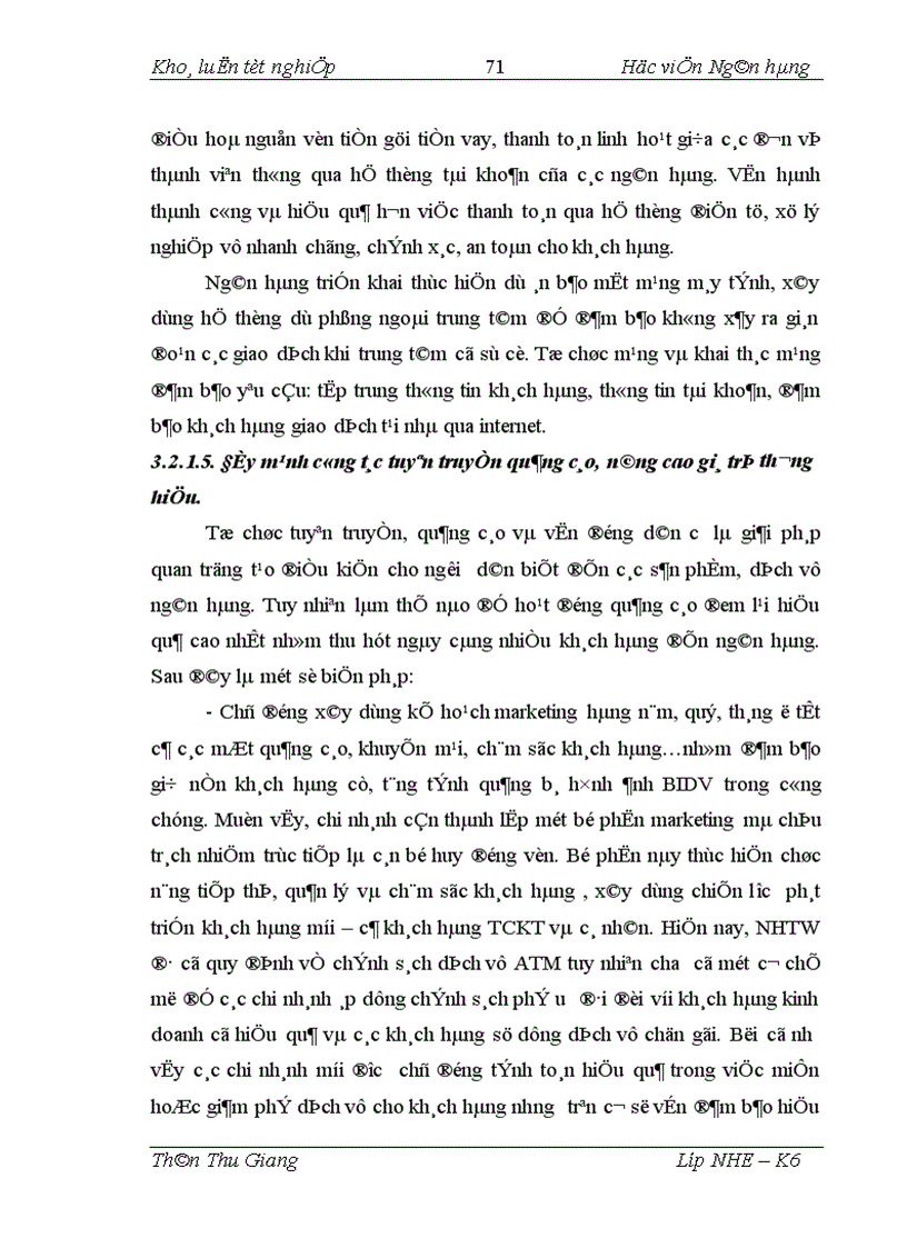 image for page Giải pháp tăng cường huy động vốn thông qua việc thu hút khách hàng mở và sử dụng TKTG tại BIDV BG