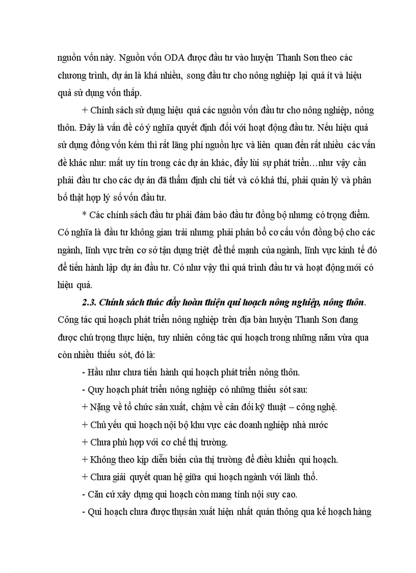 image for page Thực trạng và một số chính sách phát triển kinh tế nông nghiệp nông thôn huyện Thanh Sơn tỉnh Phú Thọ giai đoạn 2006 2010