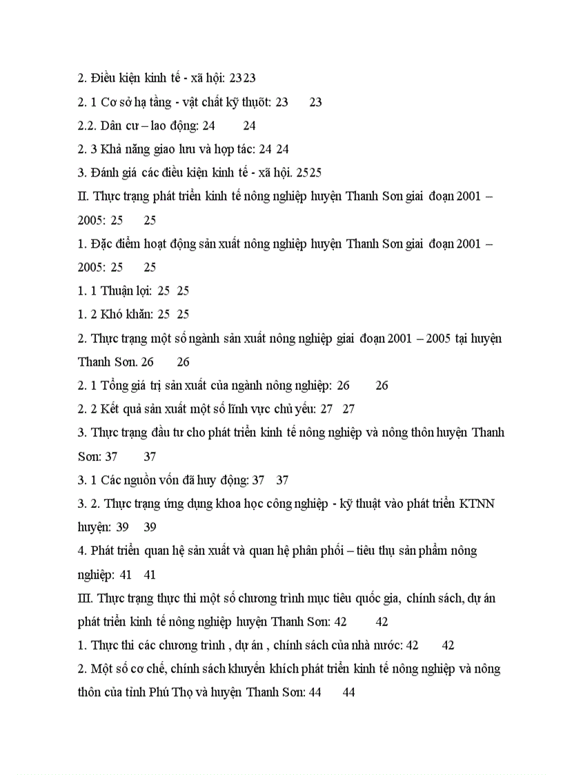 image for page Thực trạng và một số chính sách phát triển kinh tế nông nghiệp nông thôn huyện Thanh Sơn tỉnh Phú Thọ giai đoạn 2006 2010