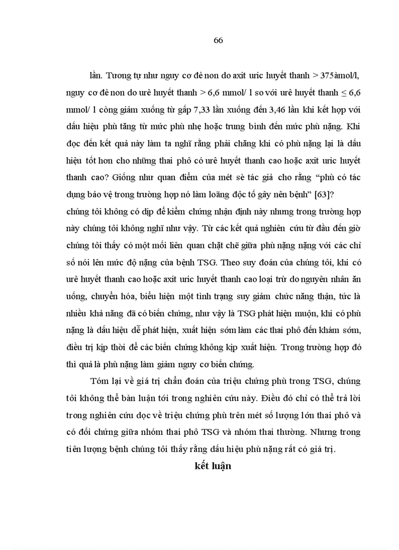 image for page Nghiên cứu về mối liên quan và giá trị tiên lượng của triệu chứng phù với các triệu chứng khác trong tiền sản giật 1