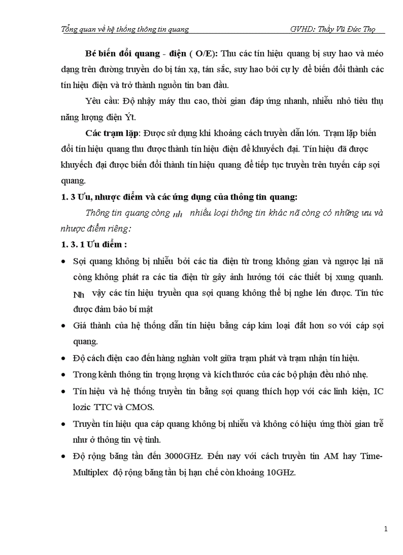 image for page Tổng quan về hệ thống thông tin quang