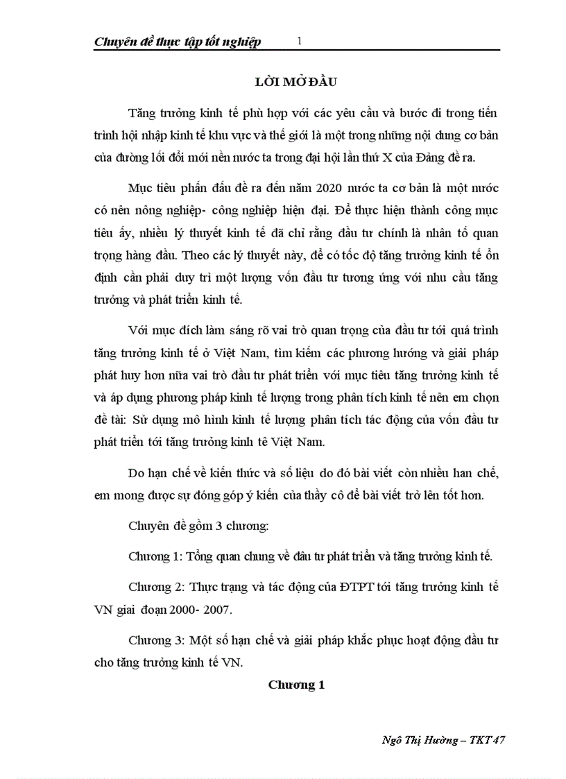 image for page Sử dụng mô hình kinh tế lượng phân tích tác động của vốn đầu tư phát triển tới tăng trưỏng kinh tê Việt Nam