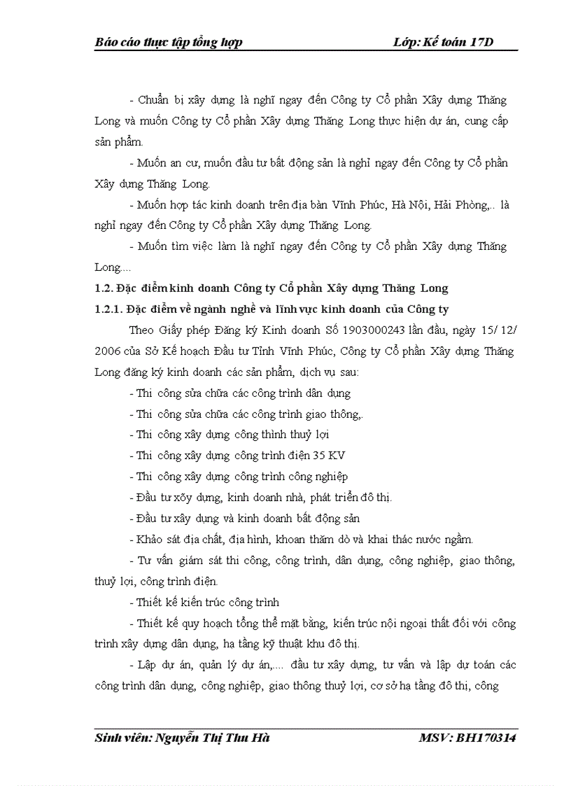 image for page Đánh giá và nhận xét về tình hình tổ chức bộ máy kế toán Công ty Cổ phần Xây dựng Thăng Long 1